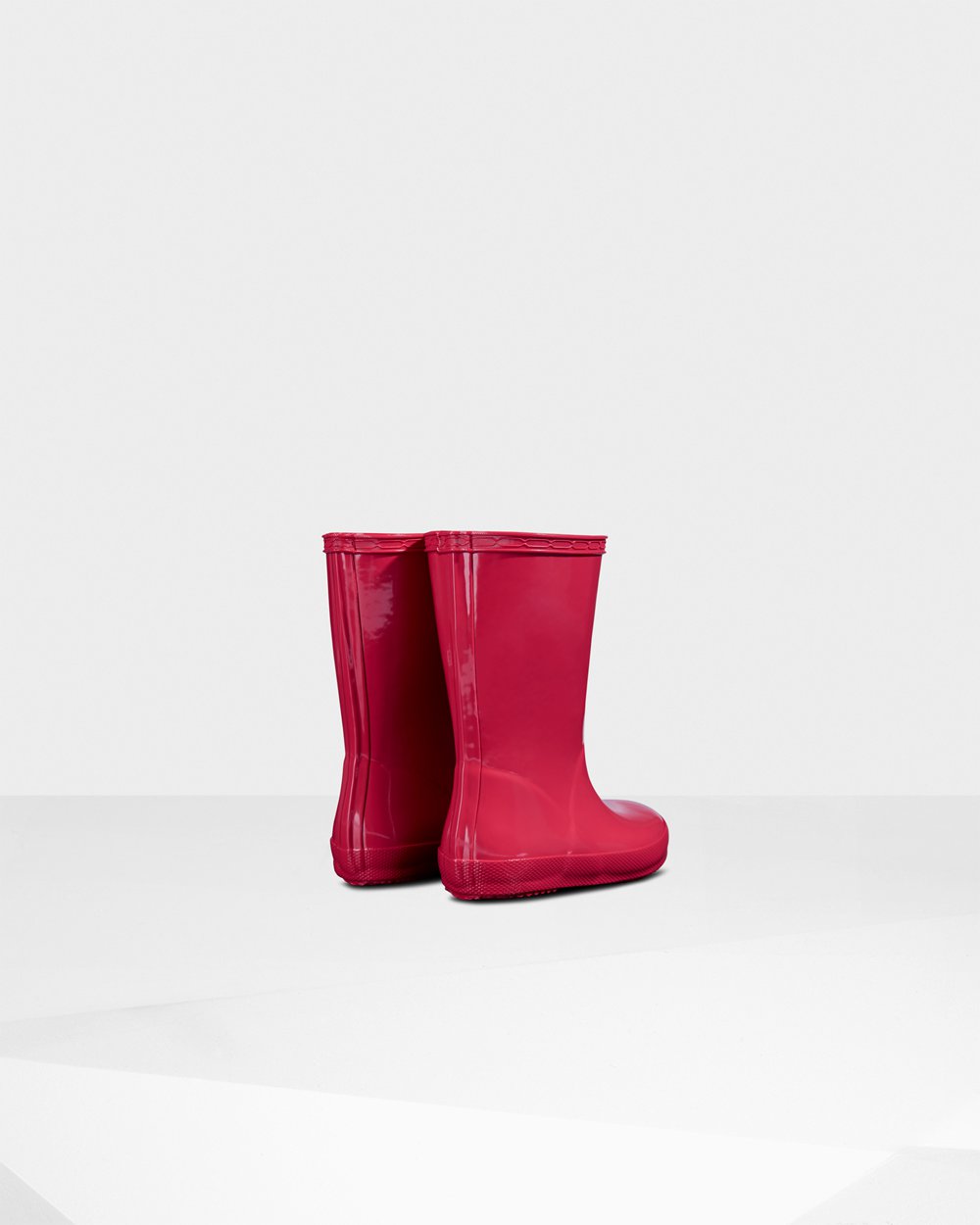 Kids Hunter Original First Classic Gloss | Rain Boots Pink | NZ-92781-EMXK